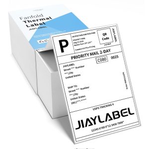 4x6 Thermal Shipping Label for Thermal Label Printer White Color 500 Labels/Stack,1 Stack
