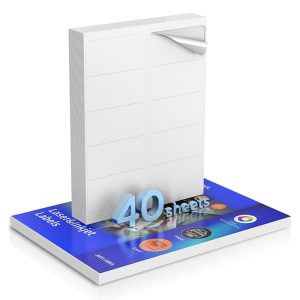 Shipping Label Address Mailing Stickers 2”x4” 400 Labels Paper for Inkjet Laser Printer